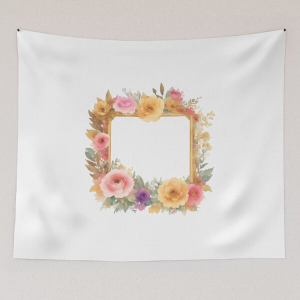 Item preview, Pink and yellow flower frame designed and sold by Jayjaynaenae.