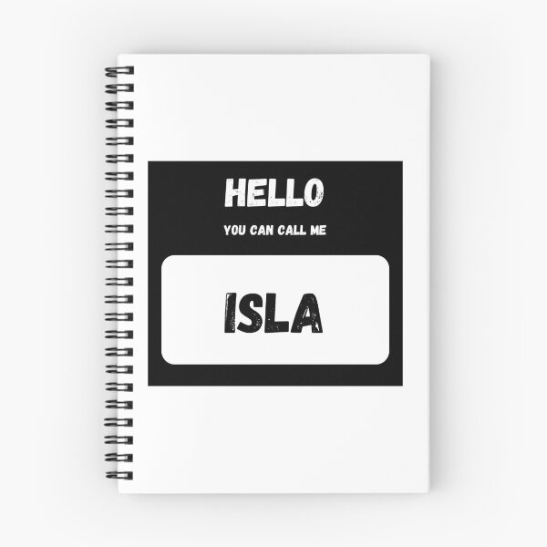 Item preview, Hello you can call me ISLA Stylish Black Letter Edition designed and sold by IssaraStudio.
