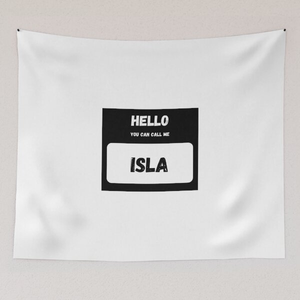 Item preview, Hello you can call me ISLA Stylish Black Letter Edition designed and sold by IssaraStudio.