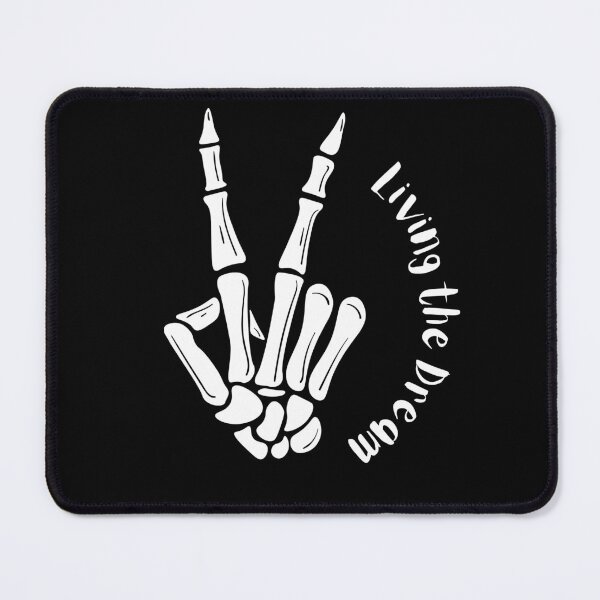 Item preview, Living the dream. Funny sarcastic skeleton. designed and sold by slicksquid.