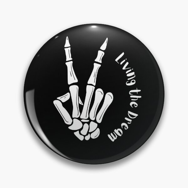Item preview, Living the dream. Funny sarcastic skeleton.  designed and sold by slicksquid.