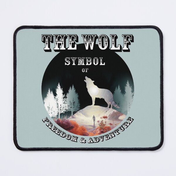 Item preview, Wolf silhouette freedom and adventure symbol designed and sold by LorrieBee.