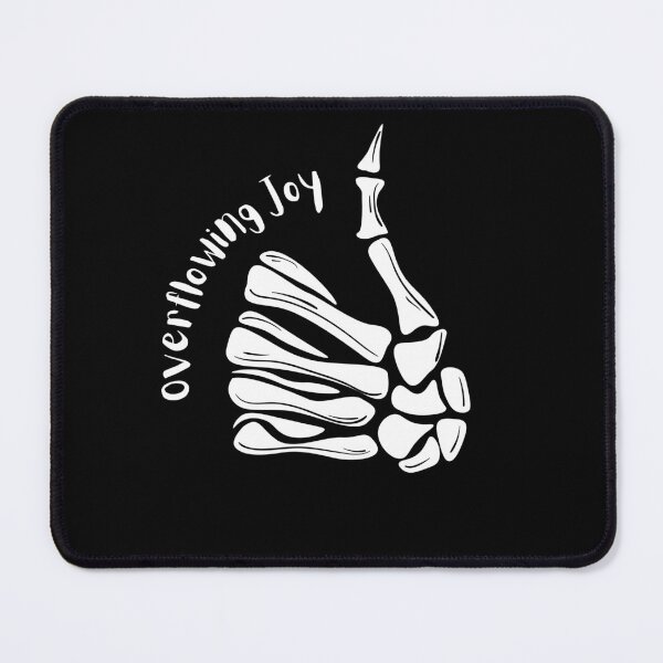Item preview, Overflowing Joy. Funny sarcastic skeleton. designed and sold by slicksquid.