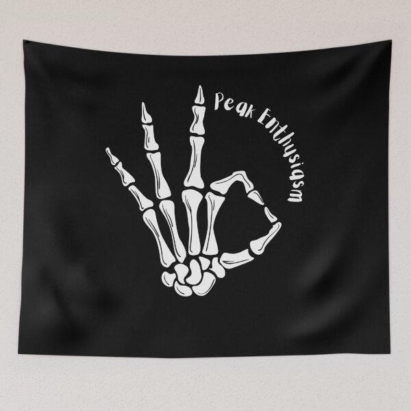 Item preview, Peak Enthusiasm. Funny sarcastic skeleton.  designed and sold by slicksquid.