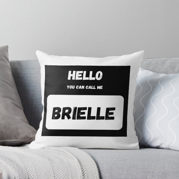 Item preview, Hello you can call me BRIELLE Stylish Black Letter Edition designed and sold by IssaraStudio.