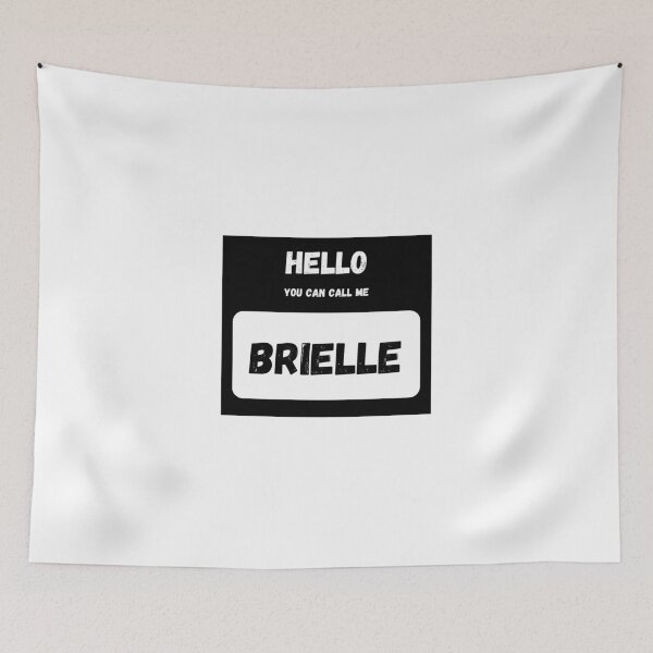 Item preview, Hello you can call me BRIELLE Stylish Black Letter Edition designed and sold by IssaraStudio.