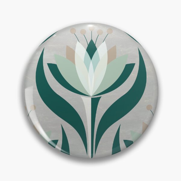 Item preview, Blooming Joy Flower - Antique Green [16] designed and sold by Carina Parry Studios.