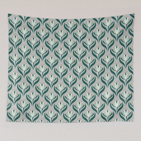 Item preview, Blooming Joy Flower - Antique Green [16] designed and sold by Carina Parry Studios.