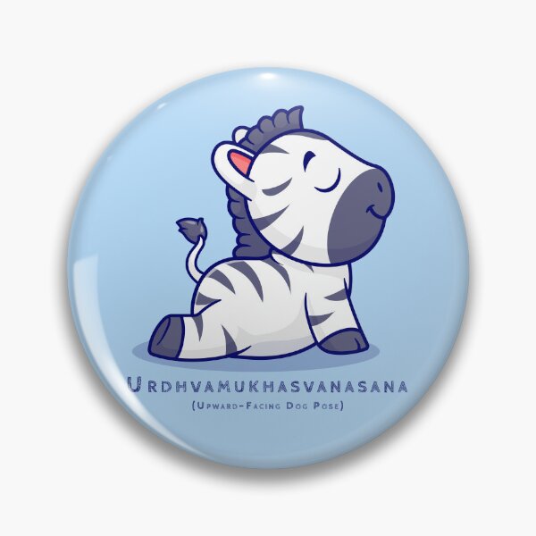Item preview, Urdhva Mukha Svanasana | Yoga Pose : Baby Zebra designed and sold by savasanaqueen.