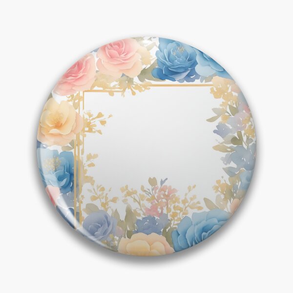 Item preview, Blue and pink flower frame designed and sold by Jayjaynaenae.