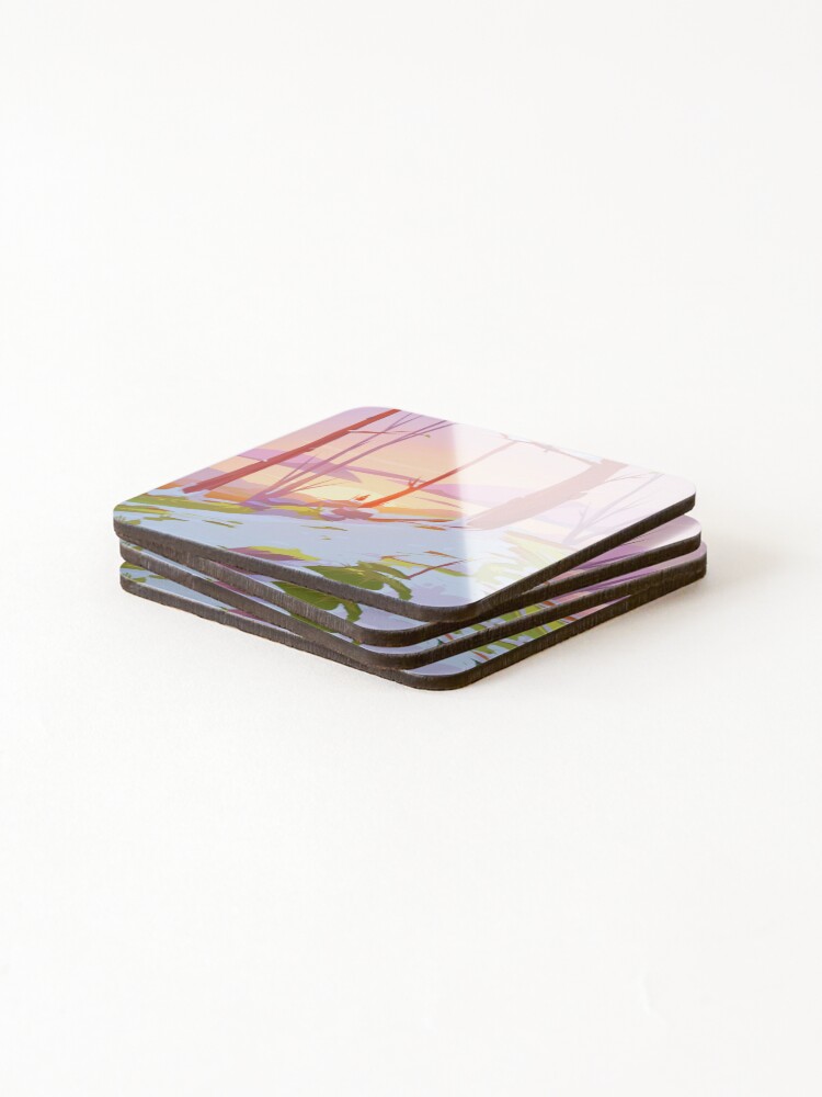Thumbnail 4 of 5, Coasters (Set of 4), Spring designed and sold by tektober.