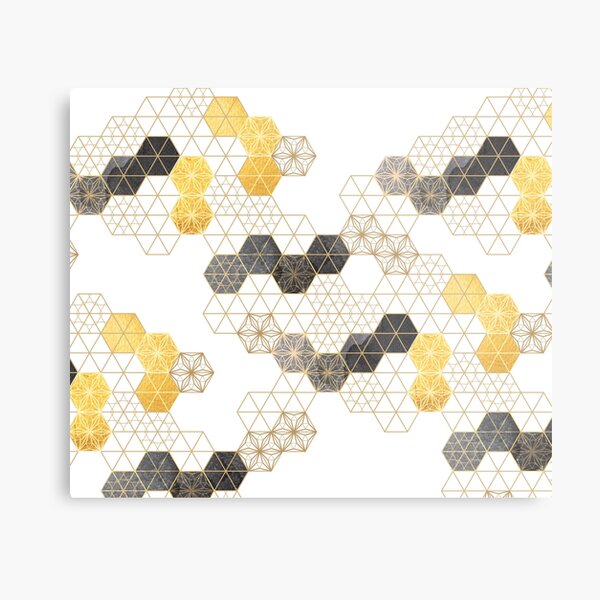 Geometric pattern in Japanese style Metal Print