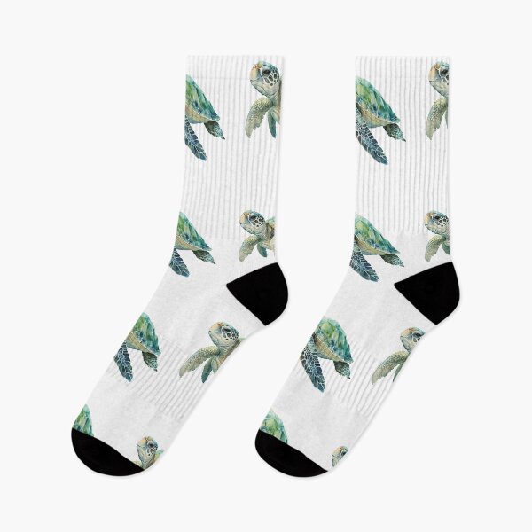 Item preview, Watercolor Sea Turtle designed and sold by BrushandByte.