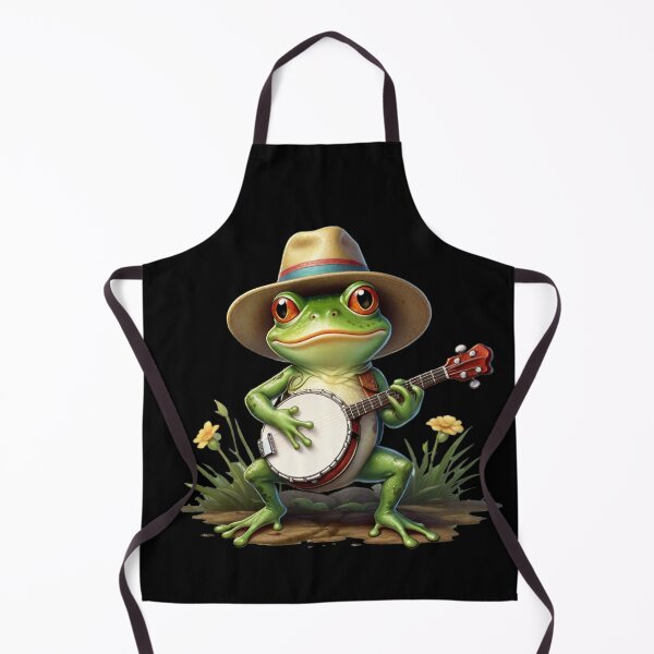 Item preview, frog in a hat playing the banjo designed and sold by AxelBrook.