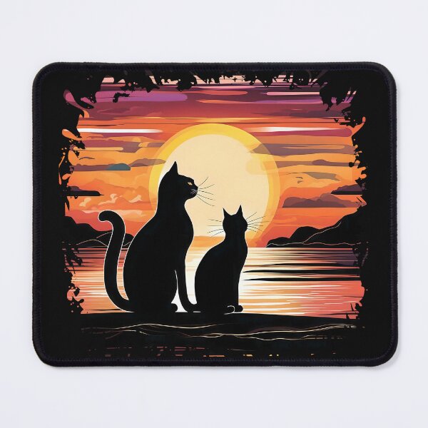 Item preview, Two cats at sunset designed and sold by Serendipity2023.