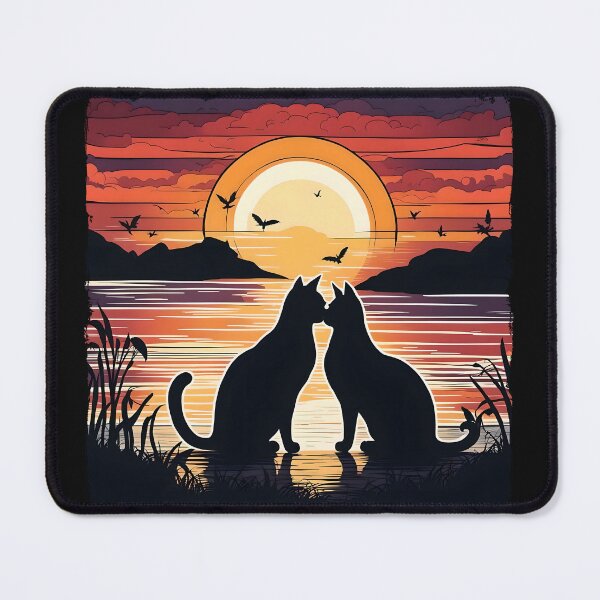 Item preview, Two cats at sunset 2 designed and sold by Serendipity2023.