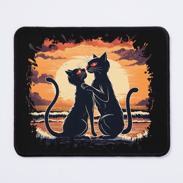 Item preview, Two cats at sunset 3 designed and sold by Serendipity2023.