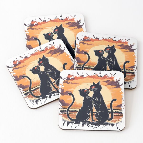 Item preview, Two cats at sunset 3 designed and sold by Serendipity2023.