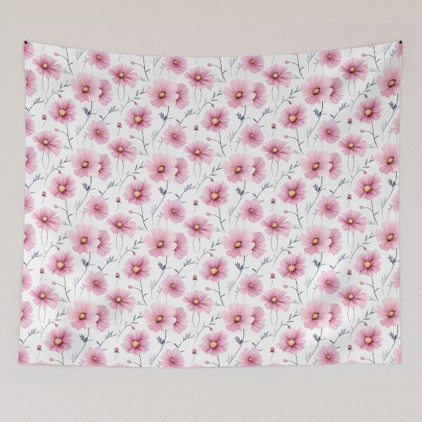 Item preview, Celestial Blooms: Mesmerizing Cosmos Flower Art Print designed and sold by qoodesignstudio.