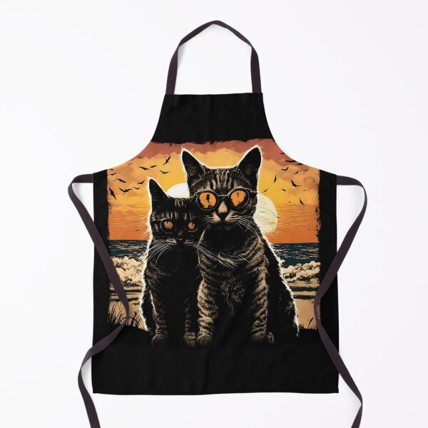 Item preview, Two cat bandits at sunset designed and sold by Serendipity2023.