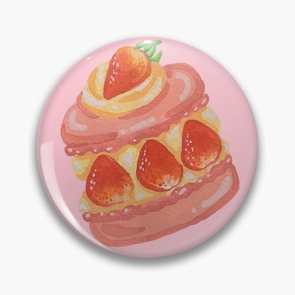 Item preview, Cute pink strawberry macarons designed and sold by WOON-Y.