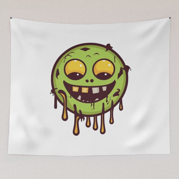 Item preview, Zombie smiling face designed and sold by PawelNature.