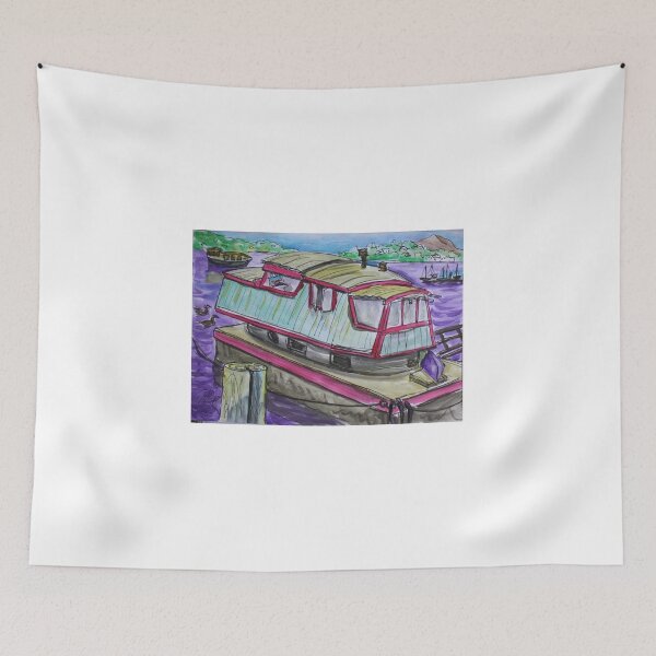 Item preview, Watercolor Sketch - 70 Issaquah Dock, Sausalito, California 2013 designed and sold by Igor Pozdnyakov.