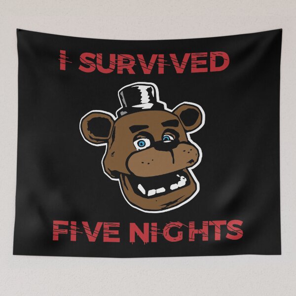 Item preview, I survied five nights - Five Nights at Freddy's designed and sold by SurtonDesign.
