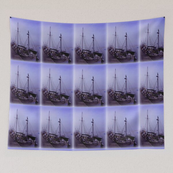 Item preview, Boats in Morning Mist designed and sold by Charmiene Maxwell-Batten.