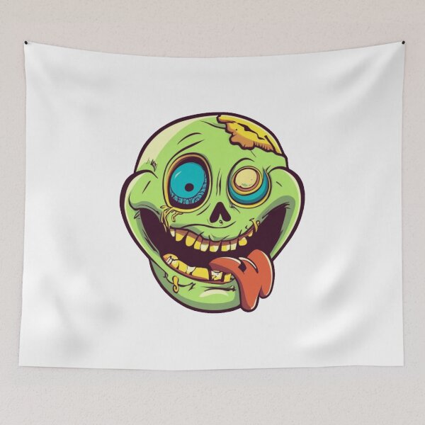 Item preview, Zombie smiling face designed and sold by PawelNature.