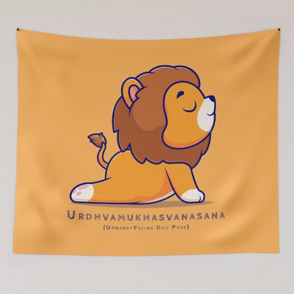 Item preview, Urdhva Mukha Svanasana | Yoga Pose : Baby Lion designed and sold by savasanaqueen.