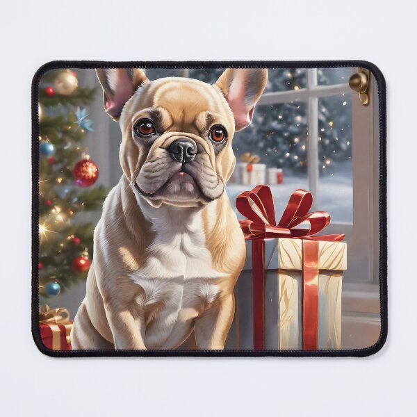 Item preview, A cute French Bulldog with Christmas presents designed and sold by akwl-design.