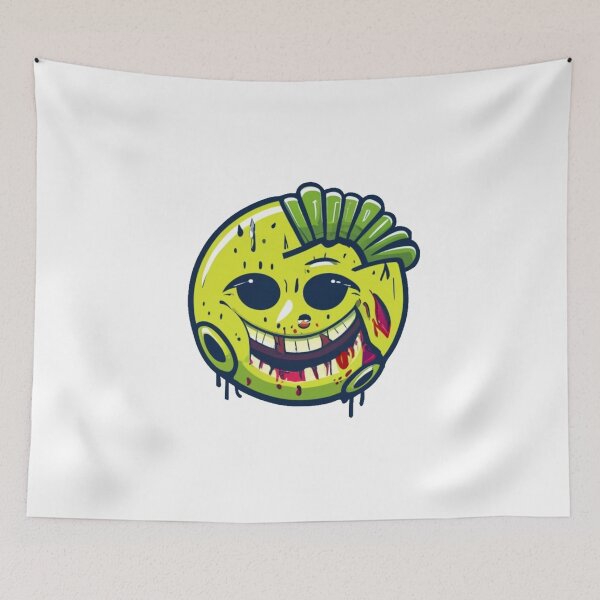 Item preview, Zombie smiling face designed and sold by PawelNature.