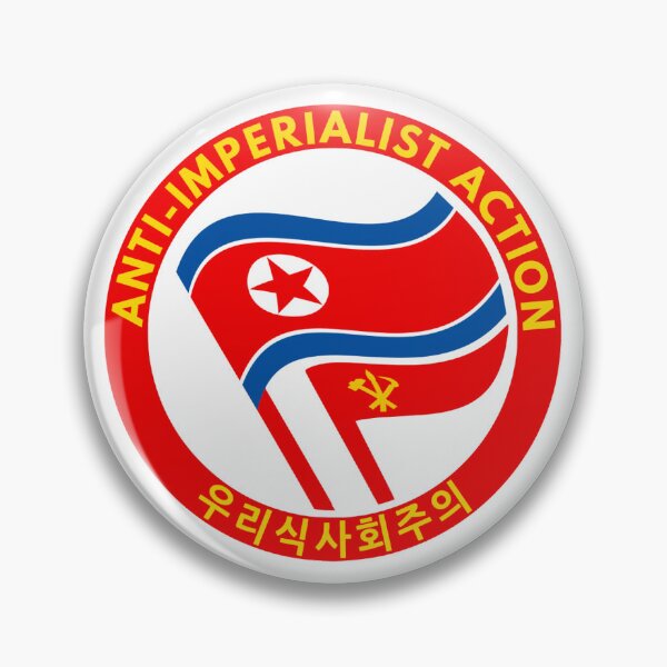 Item preview, Anti-imperialist Action, North Korea / WPK flags logo designed and sold by Rod-all-yoob.