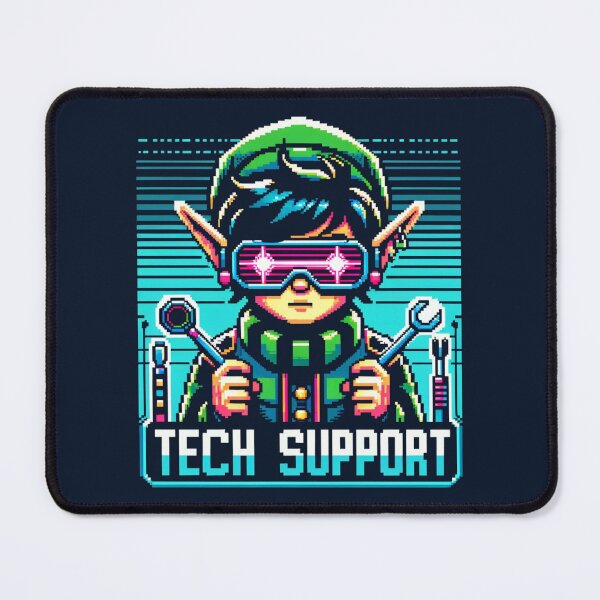 Item preview, 8bit Cyberpunk Elf - Elfin' Tech Support - Pixel Christmas Xmas designed and sold by PixelPunkster.
