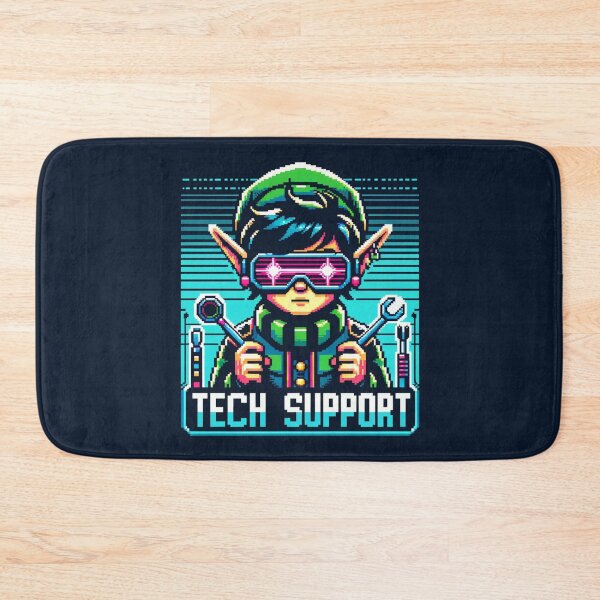 Item preview, 8bit Cyberpunk Elf - Elfin' Tech Support - Pixel Christmas Xmas designed and sold by PixelPunkster.