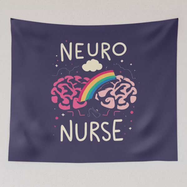 Item preview, Neuro Nurse Autistic Pride rainbow infinity Symbol designed and sold by UrbanGraphixs.
