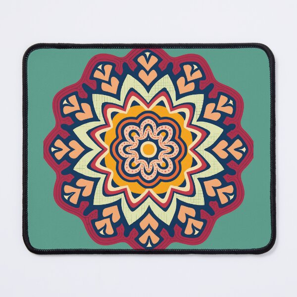 Item preview, Colorful intricate Indian Rangoli Design designed and sold by Jollys-ArtShop.
