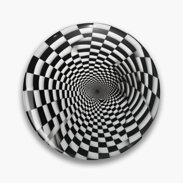 Aperçu de l'œuvre Nouvelles écailles de trou noir d'illusion d'optique conçues (noir / blanc) Couvre-lit créée et vendue par CreativeThai.