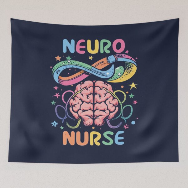 Item preview, Neuro Nurse Autistic Pride rainbow infinity Symbol designed and sold by UrbanGraphixs.