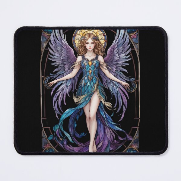 Aperçu de l'œuvre Motif d'ange en vitrail créée et vendue par Desfix.
