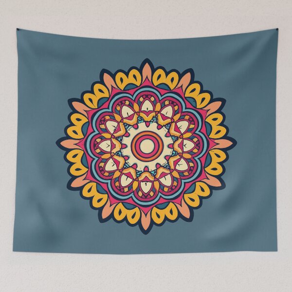 Item preview, Traditional Colorful Rangoli Design designed and sold by Jollys-ArtShop.
