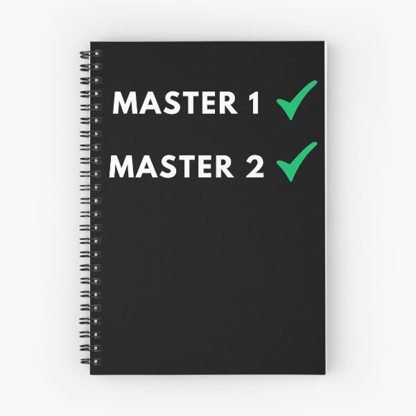 Item preview, Master 1 done, Master 2 done, master's degree designed and sold by NoetherSym.