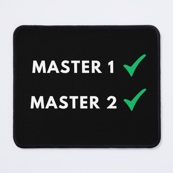 Item preview, Master 1 done, Master 2 done, master's degree designed and sold by NoetherSym.