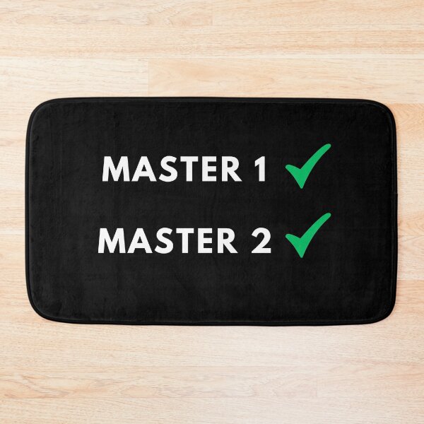 Item preview, Master 1 done, Master 2 done, master's degree designed and sold by NoetherSym.