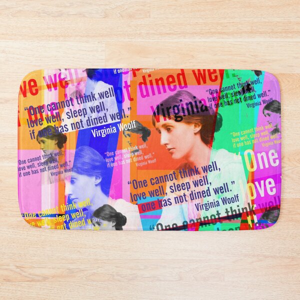 Item preview, Virginia Woolf quote, One cannot think well, love well, sleep well if one has not dined well designed and sold by Mauswohn.