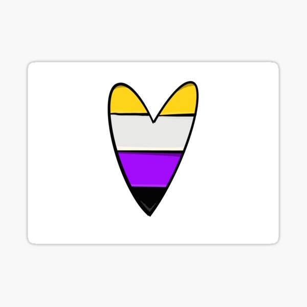 Item preview, Enby Heart designed and sold by MelodicBird.