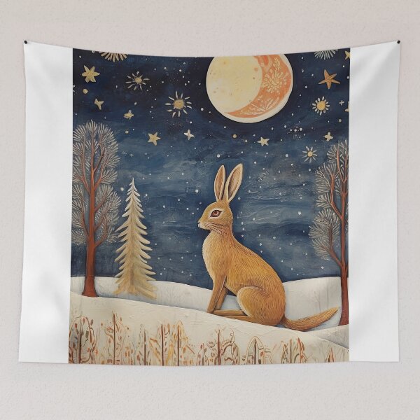 Item preview, Moonlit Reverie: The Hare's Serenity designed and sold by thewandswant.