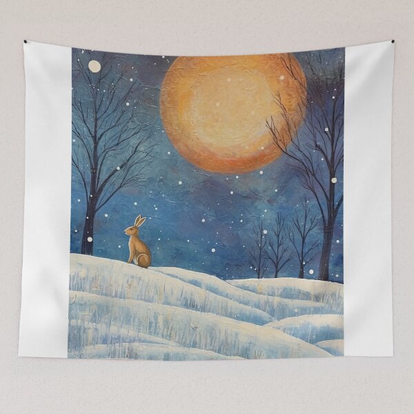 Item preview, Moonlit Reverie: The Hare's Serenity designed and sold by thewandswant.