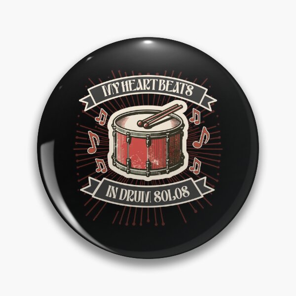 Item preview, My Heart Beats in Drum Solos - Motif for drummers designed and sold by SRZT.